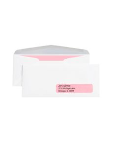 4 1/8" x 9 1/2" - #10  Right  Window Gummed  Business  Envelopes