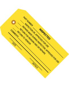 4 3/4" x 2 3/8" - " Inspected" Inspection  Tags