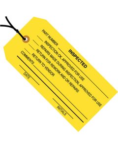 4 3/4" x 2 3/8" - " Inspected" Inspection  Tags -  Pre- Strung