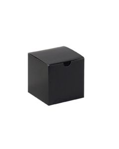 4" x 4" x 4"  Black  Gloss Gift  Boxes