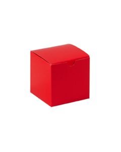 4" x 4" x 4"  Holiday  Red Gift  Boxes