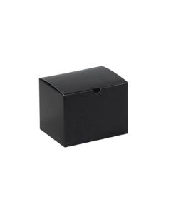 6" x 4 1/2" x 4 1/2"  Black  Gloss Gift  Boxes
