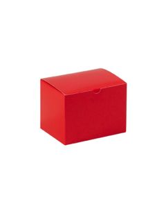 6" x 4 1/2" x 4 1/2"  Holiday  Red Gift  Boxes