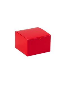 6" x 6" x 4"  Holiday  Red Gift  Boxes