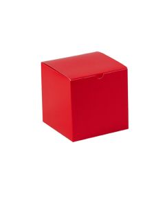 6" x 6" x 6"  Holiday  Red Gift  Boxes