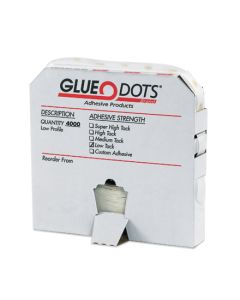 1/2" -  Low  Tack  Glue  Dots® -  Low  Profile