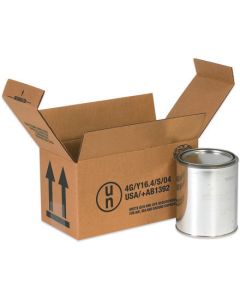 9 1/2" x 4 5/8" x 5"2 - 1  Quart  Haz  Mat  Boxes