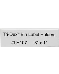 3" x 1"  Tri- Dex™ Bin  Label  Holders