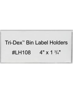 4" x 1 3/4"  Tri- Dex™ Bin  Label  Holders