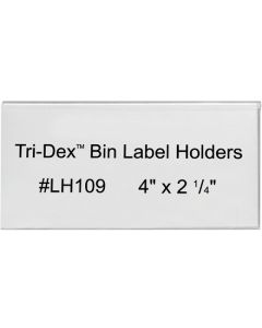 4" x 2 1/4"  Tri- Dex™ Bin  Label  Holders