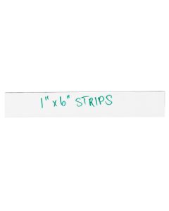 1" x 6"  White Warehouse  Labels -  Magnetic  Strips