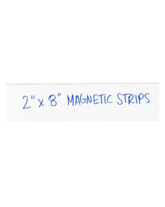 2" x 8"  White Warehouse  Labels -  Magnetic  Strips