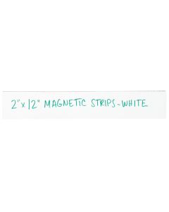 2" x 12"  White Warehouse  Labels -  Magnetic  Strips