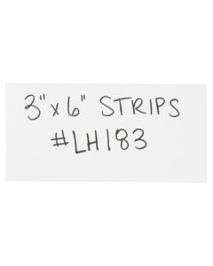 3" x 6"  White Warehouse  Labels -  Magnetic  Strips
