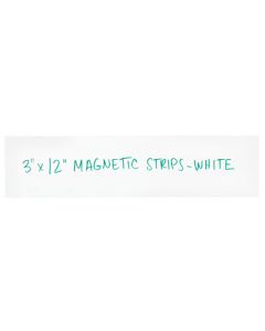 3" x 12"  White Warehouse  Labels -  Magnetic  Strips