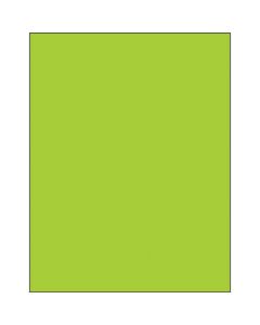 8 1/2" x 11"  Fluorescent  Green Rectangle  Laser  Labels
