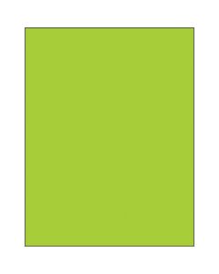 8 1/2" x 11"  Fluorescent  Green Rectangle  Laser  Labels