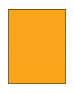 8 1/2" x 11"  Fluorescent  Orange Rectangle  Laser  Labels