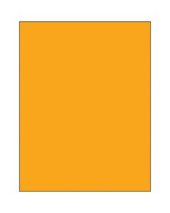 8 1/2" x 11"  Fluorescent  Orange Rectangle  Laser  Labels