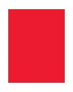 8 1/2" x 11"  Fluorescent  Red Rectangle  Laser  Labels