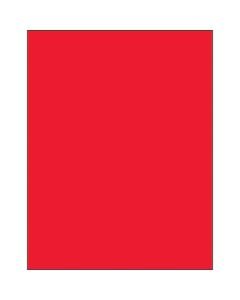 8 1/2" x 11"  Fluorescent  Red Rectangle  Laser  Labels