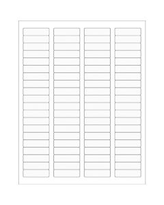 1 3/4" x 1/2"  Clear Rectangle  Laser  Labels