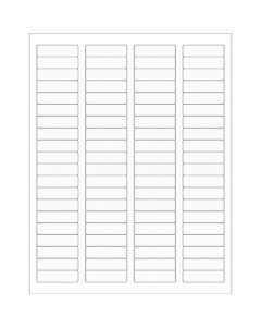 1 3/4" x 1/2"  Clear Rectangle  Laser  Labels