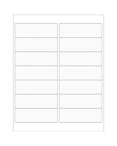 4" x 1 1/3"  Clear Rectangle  Laser  Labels
