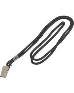 Standard  Black  Lanyard with  Clip