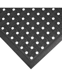 3' x 5'  Black Anti- Slip  Drainage  Mat