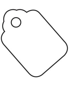 1 1/8" x 1 3/4"  White  Merchandise  Tags