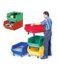 Gray Mobile Giant Stackable Bins