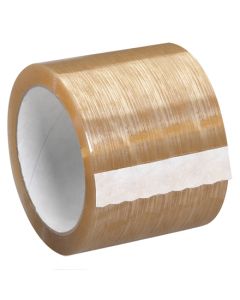 3" x 110 yds.  Clear (6  Pack)2.3  Mil  Natural  Rubber  Tape