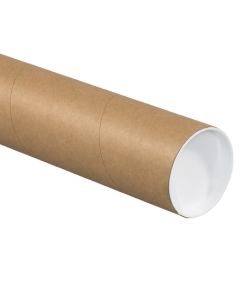 3" x 25"  Kraft Mailing  Tubes with  Caps