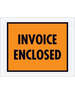 7" x 5 1/2"  Orange" Invoice  Enclosed"  Envelopes