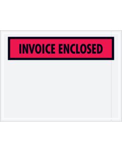 4 1/2" x 6"  Red" Invoice  Enclosed"  Envelopes