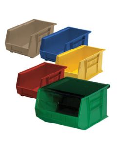 4 1/8" x 7 3/8" x 3" Yellow Plastic Stack & Hang Bin Boxes