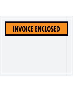 4 1/2" x 5 1/2"  Orange" Invoice  Enclosed"  Envelopes