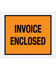 4 1/2" x 5 1/2"  Orange" Invoice  Enclosed"  Envelopes