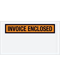 5 1/2" x 10"  Orange" Invoice  Enclosed"  Envelopes