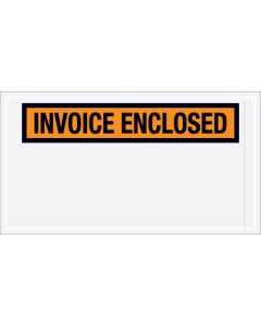5 1/2" x 10"  Orange" Invoice  Enclosed"  Envelopes