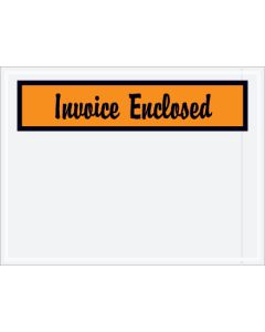 4 1/2" x 6"  Orange" Invoice  Enclosed"  Envelopes