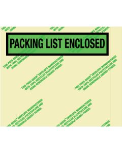 4 1/2" x 5 1/2"  Environmental" Packing  List  Enclosed"  Envelopes