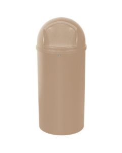 25  Gallon -  Beige  Domed  Waste  Receptacles