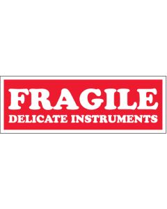 1 1/2" x 4" - " Fragile -  Delicate  Instruments"  Labels