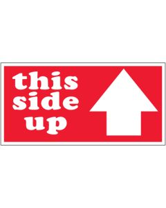 2" x 4" - " This  Side  Up"  Arrow  Labels