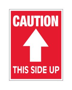 3" x 4" - " Caution -  This  Side  Up"  Arrow  Labels