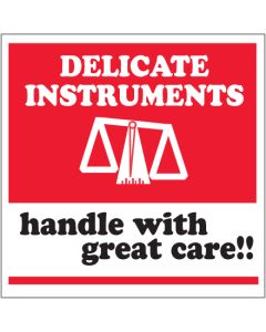 4" x 4" - " Delicate  Instruments - HWC"  Labels