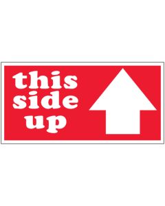 3" x 6" - " This  Side  Up"  Arrow  Labels