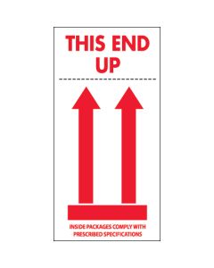 4" x 8" - " This  End  Up"  Labels